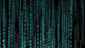 Dynamic digital code streaming down in blue against black background Vibrant blue digital code streams down against a black background, evoking a sense of futuristic technology and dynamic motion, perfect for tech-related projects. - Powered by Shutterstock - Get 15% off with code: PIKWIZARD15