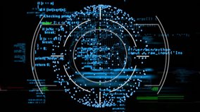 Digital data processing and cybersecurity animation over programming code background. technology, malware, hacking, encryption, firewall, software - Powered by Shutterstock - Get 15% off with code: PIKWIZARD15