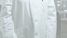 Animation of graph over scientist in laboratory. Global science, connections, data processing and digital interface concept digitally generated video. - Powered by Shutterstock - Get 15% off with code: PIKWIZARD15