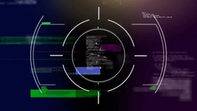 Animation of interference over light trails with scope scanning on black background. Global technology, computing and digital interface concept digitally generated video. - Powered by Shutterstock - Get 15% off with code: PIKWIZARD15
