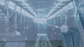 Animation of network of connections with spots over male and female doctors. Global medicine, healthcare, data processing and connections concept digitally generated video. - Powered by Shutterstock - Get 15% off with code: PIKWIZARD15