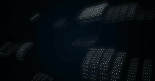 Animation of dna strand, binary coding, data processing on black background. Global business, networks, connections, computing and data processing concept digitally generated video. - Powered by Shutterstock - Get 15% off with code: PIKWIZARD15