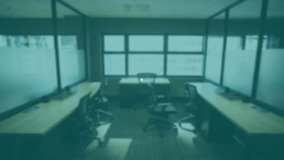 Network of connections and data processing animation over empty office space. Technology, digital, futuristic, innovation, automation - Powered by Shutterstock - Get 15% off with code: PIKWIZARD15