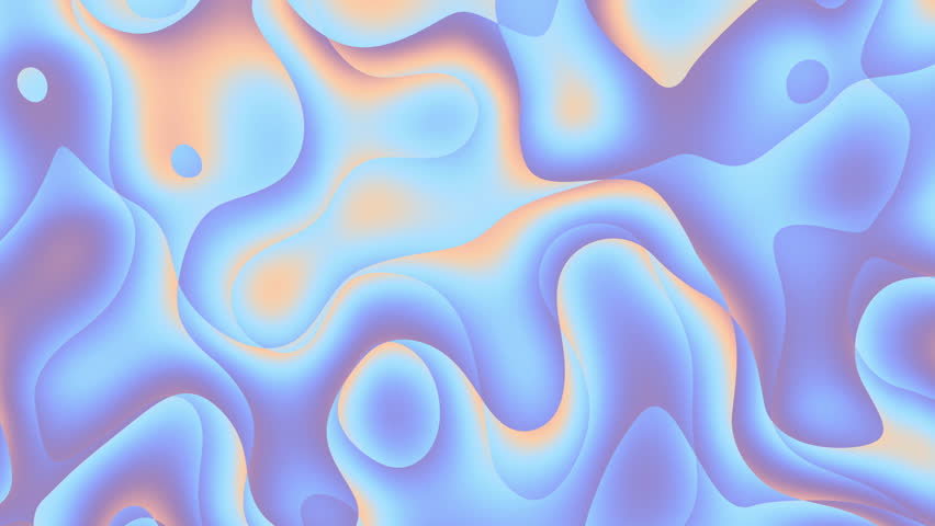 Seamless abstract psychedelic wavy background for loop playback. 4k video. Bright psychedelic colors.