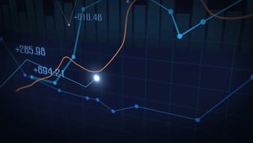 Investment Finance Chart with Stock Market Exchange Indicators Showing Financial Growth Trend and Global Market Performance for Business Strategy, Profit Tracking and Economic Analysis - Powered by Shutterstock - Get 15% off with code: PIKWIZARD15