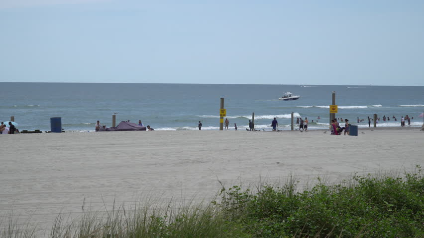 Atlantic City beach on sunny day