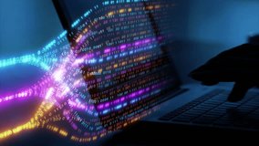 Analysts are using computers Big Data Analytics, Neural Network, Data Flow Visualization, AI, Machine Learning, Quantum Computing, Binary Code, Digital Grid, Futuristic Artificial Intelligence Technology - Powered by Shutterstock - Get 15% off with code: PIKWIZARD15