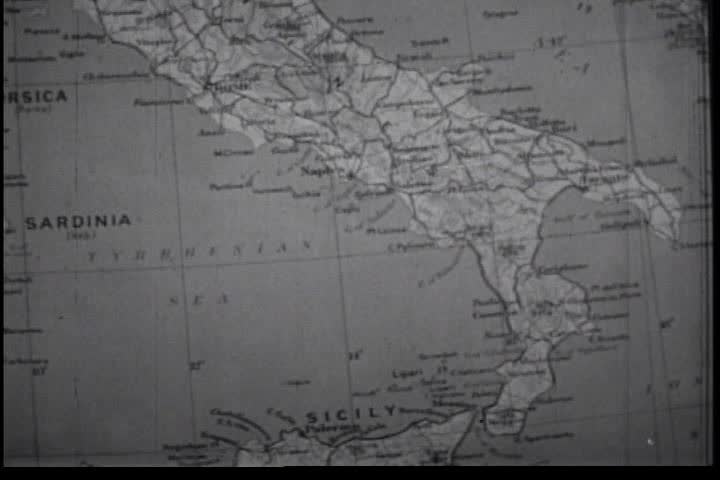 1940s - American troops invade Italy in World War Two.