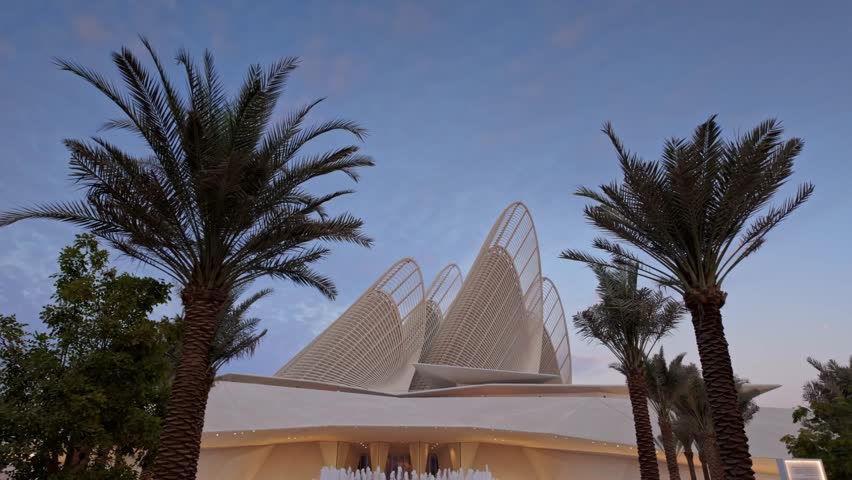 The Zayed National Museum Abu Dhabi situated in Saadiyat Island Cultural District, Abu Dhabi. 
