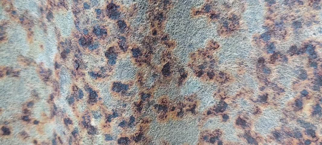 close-up view of rusty iron texture. Video taken in Passo, Ambon island, mollucas province, east Indonesia in January 10,2026.