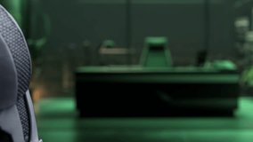 A robotic hand points at a digital interface showcasing ecology elements including wind energy symbols, battery icons, and climate graphics, highlighting innovation in sustainable technology. Auvana - Powered by Shutterstock - Get 15% off with code: PIKWIZARD15