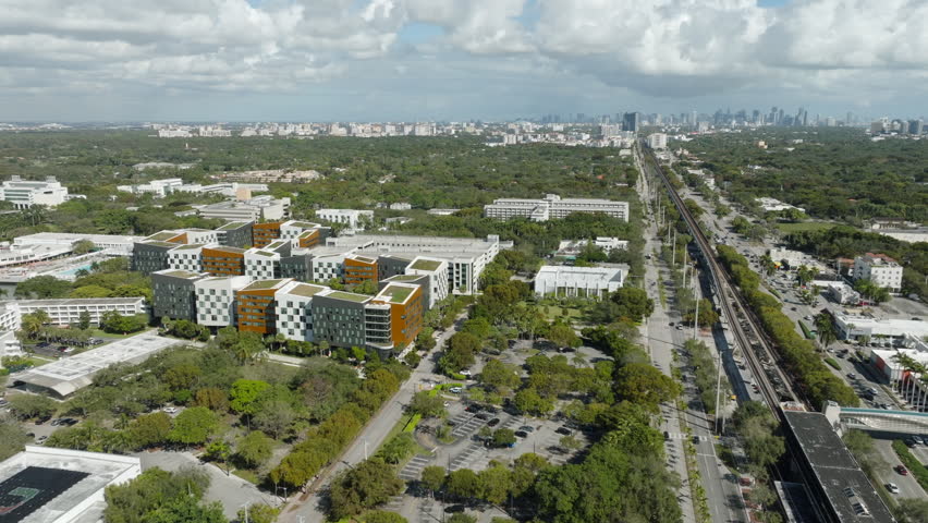 University of Miami Coral Gables Aerial 