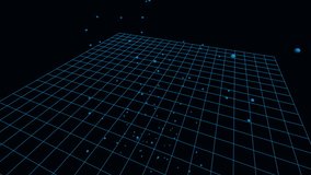 Seamless looping 3D animation of a heuristic intrusion detection system. A tilted wireframe grid filters a high-volume stream of blue data particles representing safe traffic. An anomalous red geometric block impacts the mesh, triggering a localized quarantine cage and red alert pulse. High-contrast technical visualization suitable for cybersecurity, network defense, malware filtering, and system firewall concepts. Rendered in 4K. - Powered by Shutterstock - Get 15% off with code: PIKWIZARD15