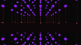 Seamless 3D loop of a multi-layered neural network grid undergoing optimization. A vertical scanning plane moves through the structure, triggering a pruning process where weak connections glow red and shrink. The visualization represents deep learning model compression, weight decay, or algorithmic efficiency. Features a high-contrast dark background with purple nodes and red deletion highlights. - Powered by Shutterstock - Get 15% off with code: PIKWIZARD15