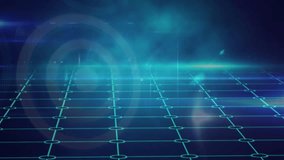 Animation of network of connections with arrows and grid. global connections, digital interface, technology and networking concept digitally generated video. - Powered by Shutterstock - Get 15% off with code: PIKWIZARD15