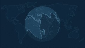 Animation of digital data processing over computer circuit board and globe. global online computing and data processing concept digitally generated video. - Powered by Shutterstock - Get 15% off with code: PIKWIZARD15