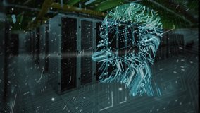 Animation of shapes over moving on black background. Global communication and digital interface concept digitally generated video. - Powered by Shutterstock - Get 15% off with code: PIKWIZARD15