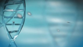 Animation of graphs, globe and financial data over dna on blue background. Data, science, biology, finance and technology concept digitally generated video. - Powered by Shutterstock - Get 15% off with code: PIKWIZARD15