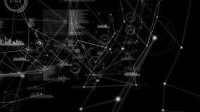 Animation of cyber attack warning text over networks of connections. Global online security, cybercrime, connections, computing and data processing concept digitally generated video. - Powered by Shutterstock - Get 15% off with code: PIKWIZARD15