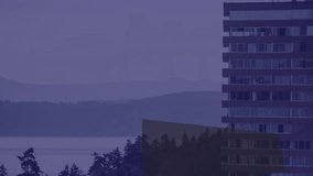 Animation of statistics with data processing over cityscape. Global business, computing, connections and data processing concept digitally generated video. - Powered by Shutterstock - Get 15% off with code: PIKWIZARD15