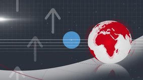 Animation of globe, data processing and network of connections. Global connections, business, finance and data processing concept digitally generated video. - Powered by Shutterstock - Get 15% off with code: PIKWIZARD15