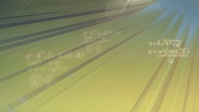 Animation of mathematical equations over light trails. Global business and digital interface concept digitally generated video. - Powered by Shutterstock - Get 15% off with code: PIKWIZARD15