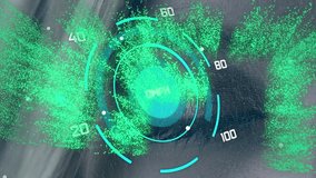 Animation of data processing and nft text over eye. Global business and digital interface concept digitally generated video. - Powered by Shutterstock - Get 15% off with code: PIKWIZARD15