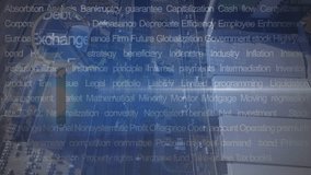 Animation of clock and financial data processing over cityscape. Global business, finance and data processing concept digitally generated video. - Powered by Shutterstock - Get 15% off with code: PIKWIZARD15