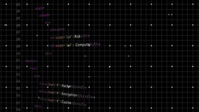 Animation of data processing on black background. Computer interface technology concept. - Powered by Shutterstock - Get 15% off with code: PIKWIZARD15