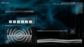 Animation of data processing and scope scanning on screen. Global social media digital interface technology and connections concept digitally generated video. - Powered by Shutterstock - Get 15% off with code: PIKWIZARD15