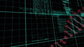 Animation of dna structures and human body model walking against data processing. Medical research and science technology concept - Powered by Shutterstock - Get 15% off with code: PIKWIZARD15