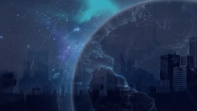 Animation of media icons over globe. global business and digital interface concept digitally generated video. - Powered by Shutterstock - Get 15% off with code: PIKWIZARD15