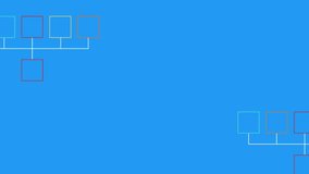 Animation of markers and abstract shapes processing and three purple spheres over blue background. data processing and digital interface concept digitally generated video. - Powered by Shutterstock - Get 15% off with code: PIKWIZARD15