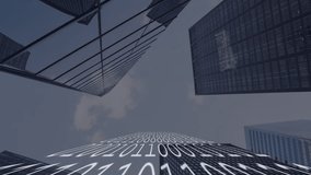 Animation of data processing over cityscape. global business and digital interface concept digitally generated video. - Powered by Shutterstock - Get 15% off with code: PIKWIZARD15