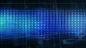 Animation of glowing data processing with markers over grid. global computing, data processing and digital interface concept digitally generated video. - Powered by Shutterstock - Get 15% off with code: PIKWIZARD15