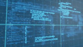 Composition of man data processing and network of connections on blue background. Global technology and digital interface concept digitally generated video. - Powered by Shutterstock - Get 15% off with code: PIKWIZARD15