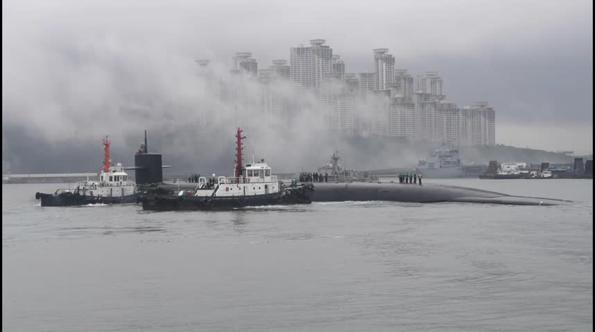 The Ohio-class ballistic-missile submarine USS Kentucky (SSBN 737) arrives in Busan. Homeported in Naval Base Kitsap, Bangor, Washington, Kentucky is a launch platform for submarine-launched ballistic missiles, providing the United States with its most survivable leg of the nuclear triad
Date Taken:	07.18.2023
Location:	BUSANJIN-GU, BUSAN GWANG