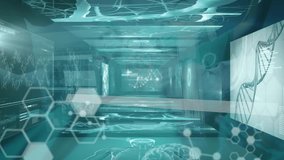 Animation of chemical formula with human brain, scientific data processing on digital interface. Digital composite, connection, connect the dots, healthcare and medicine, science and technology. - Powered by Shutterstock - Get 15% off with code: PIKWIZARD15