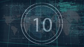 Animation of data processing and network of connections over world map. Global business connections and data processing concept digitally generated video. - Powered by Shutterstock - Get 15% off with code: PIKWIZARD15