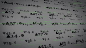 Animation of hello text over neon purple banner and stock market data processing on grey background. Global economy and video game interface technology concept - Powered by Shutterstock - Get 15% off with code: PIKWIZARD15
