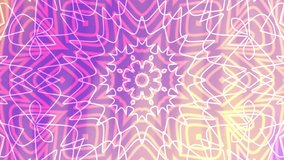 Animated kaleidoscope overlay pattern features pink, purple, and white geometric designs. Ideal for backgrounds, textiles, digital art, and packaging. - Powered by Shutterstock - Get 15% off with code: PIKWIZARD15