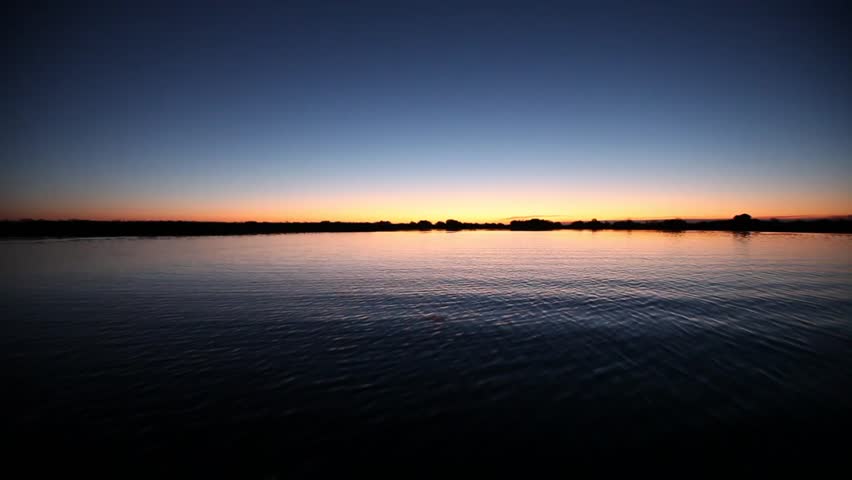 Dawn on African Lake