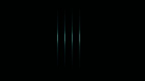 Three Vertical Glowing Cyan Neon Lines on Black Background image photo - Powered by Shutterstock - Get 15% off with code: PIKWIZARD15
