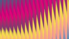 A vibrant abstract background featuring vertical, wave-like or spike shapes transitioning smoothly across the image. The color palette shifts dramatically from deep pink and magenta on the left, throu - Powered by Shutterstock - Get 15% off with code: PIKWIZARD15