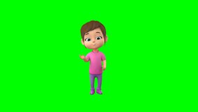 3D Bella Kid Talking Green Screen Animation for education, kids content, explainer videos, storytelling, online learning, presentation, social media, and digital marketing projects
 - Powered by Shutterstock - Get 15% off with code: PIKWIZARD15