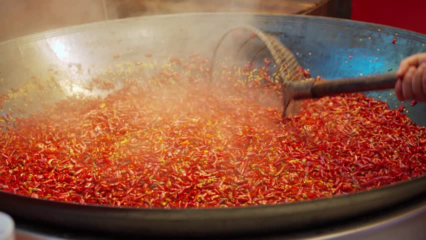 Original mala spicy hot pot in Chongqing, China