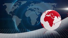 Animation of good vibes only text with graphical squares, globe over circular loop against map. Global network, abstract, digitally generated, motivation, positive emotion and web page concept. - Powered by Shutterstock - Get 15% off with code: PIKWIZARD15