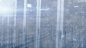 Animation of binary coding data processing against computer servers. Cyber security and business data storage technology concept - Powered by Shutterstock - Get 15% off with code: PIKWIZARD15
