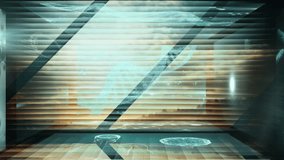 Animation of data processing on screens over geometrical shapes. Global data processing concept digital generated video. - Powered by Shutterstock - Get 15% off with code: PIKWIZARD15