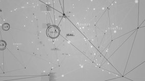 Animation of abstract geometric shapes and lines with spheres over digital waves. futuristic, technology, dynamic, motion, modern - Powered by Shutterstock - Get 15% off with code: PIKWIZARD15